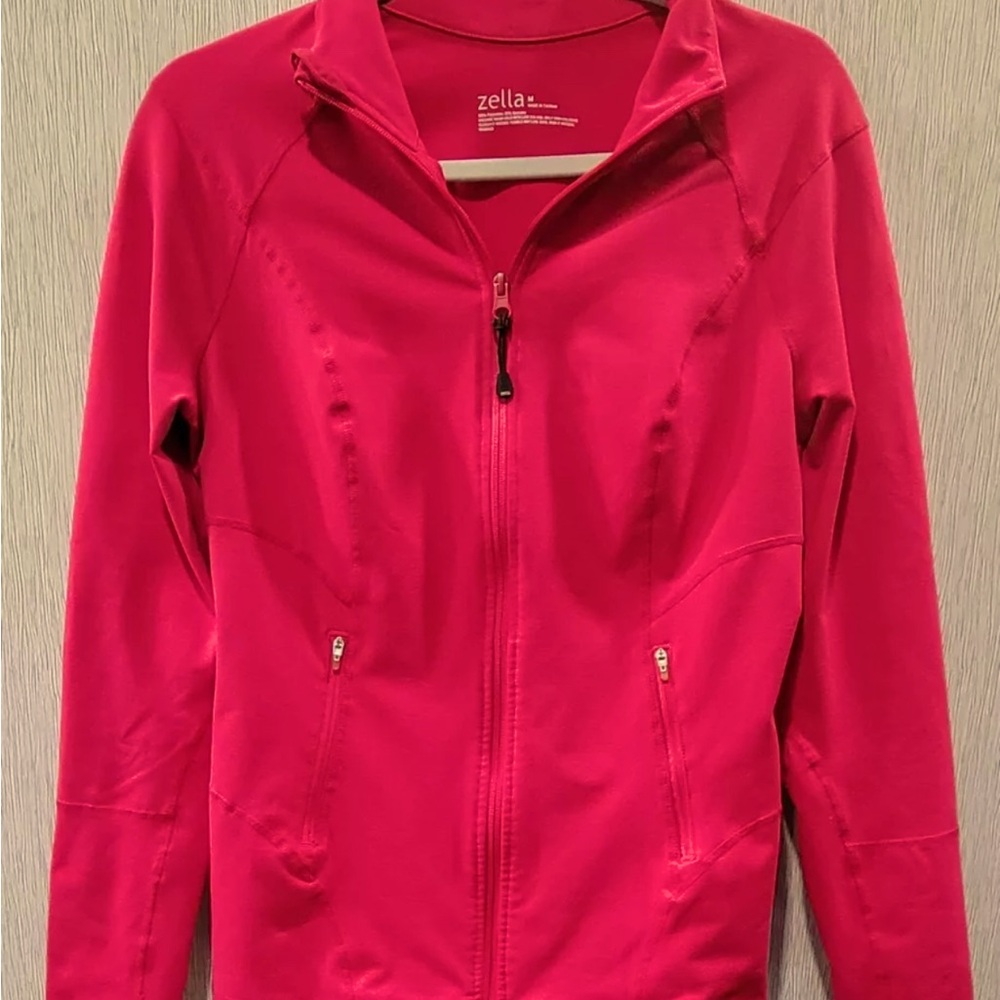 Womens Zella Nordstrom Zip Up Athletic Jacket Pink Size Medium